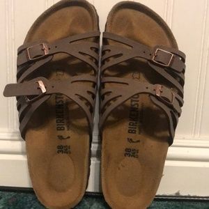 Birkenstock crisscross sandles